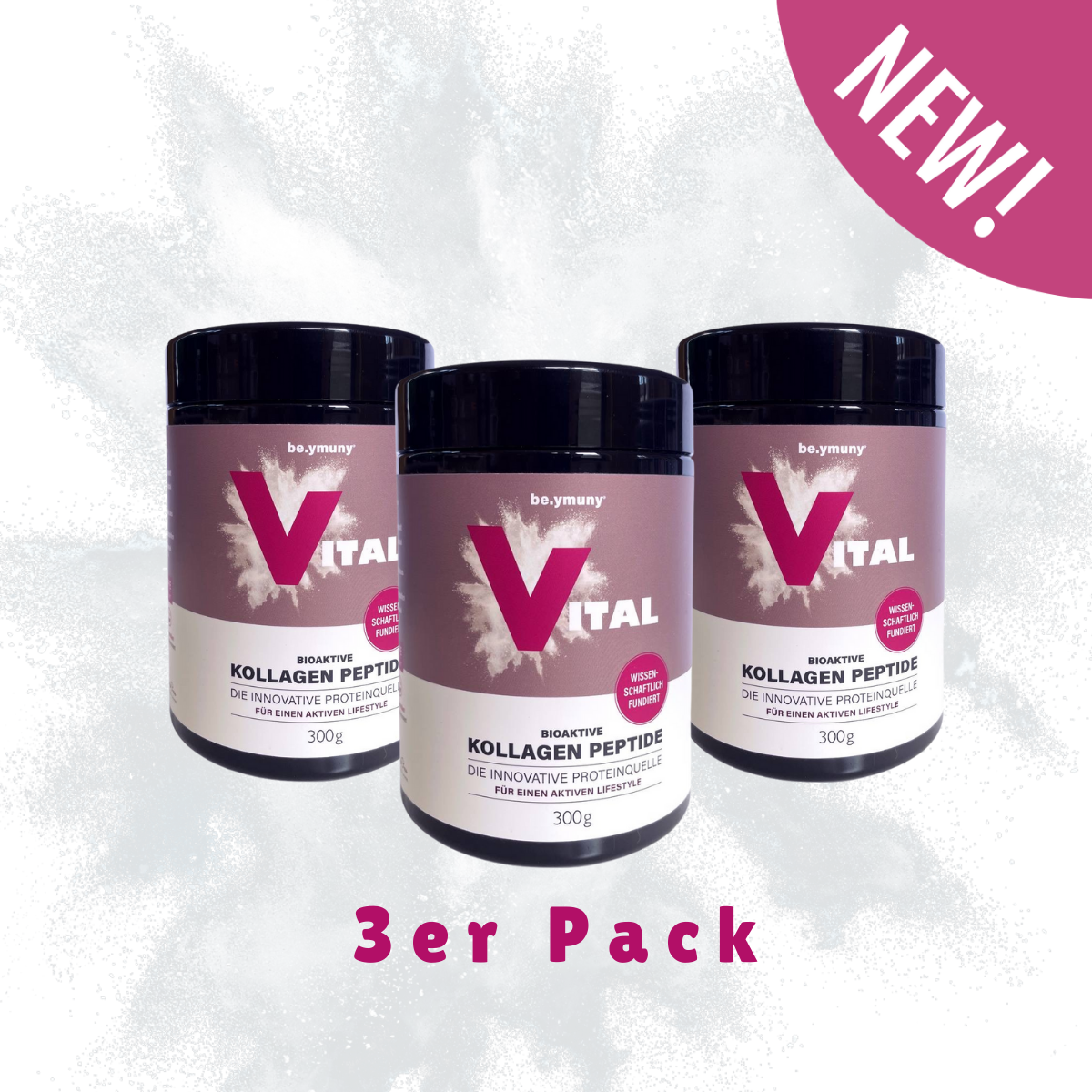Premium Vitalkollagen für Haut, Gelenke und Muskeln - 300 g Pulver
